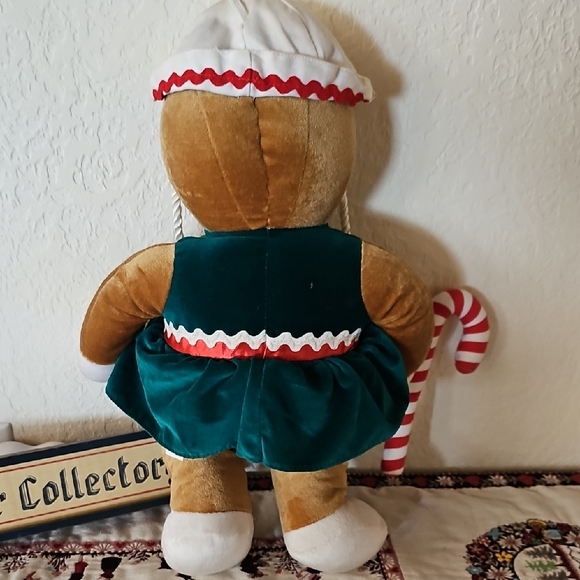 Vintage 1990 Target Gingerbread Plush Girl Doll with Candy Cane large 19 inches - Picture 8 of 12